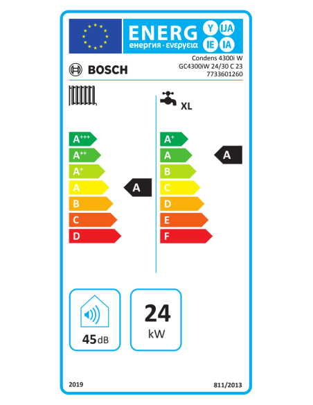 Caldera de Condesación Bosch / Junker GC4200IW 20Kw Butano - Electrowifi