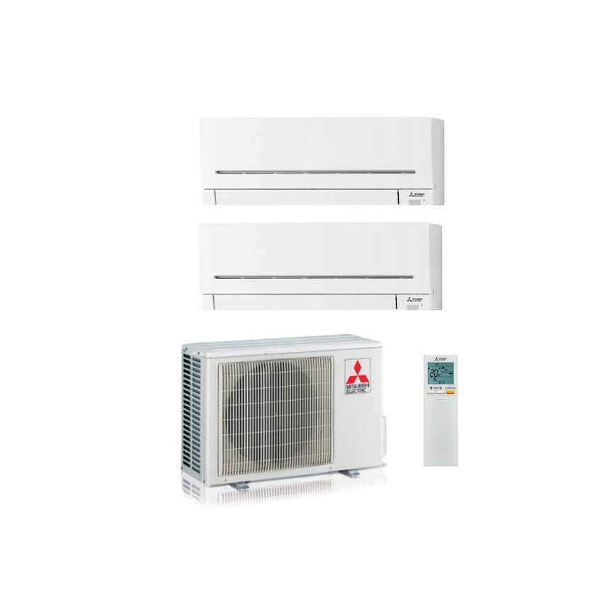 Aire Acondicinado Mitsubishi 2x1 MXZ-2F33VF+MSZ-AP20VG+MSZ-AP20VG