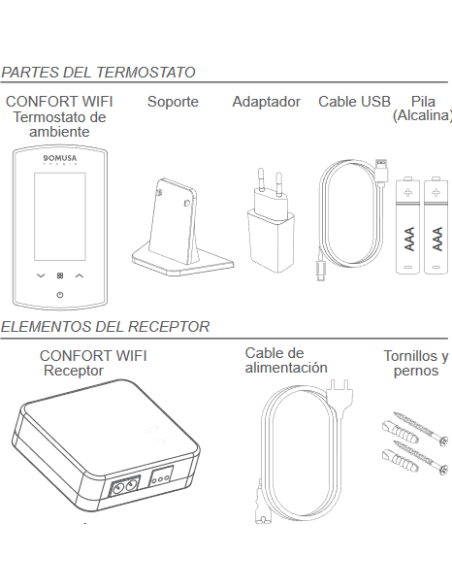 Termostato domusa confort control sale