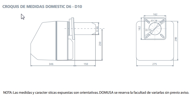 Quemador Domusa Domestic D-10